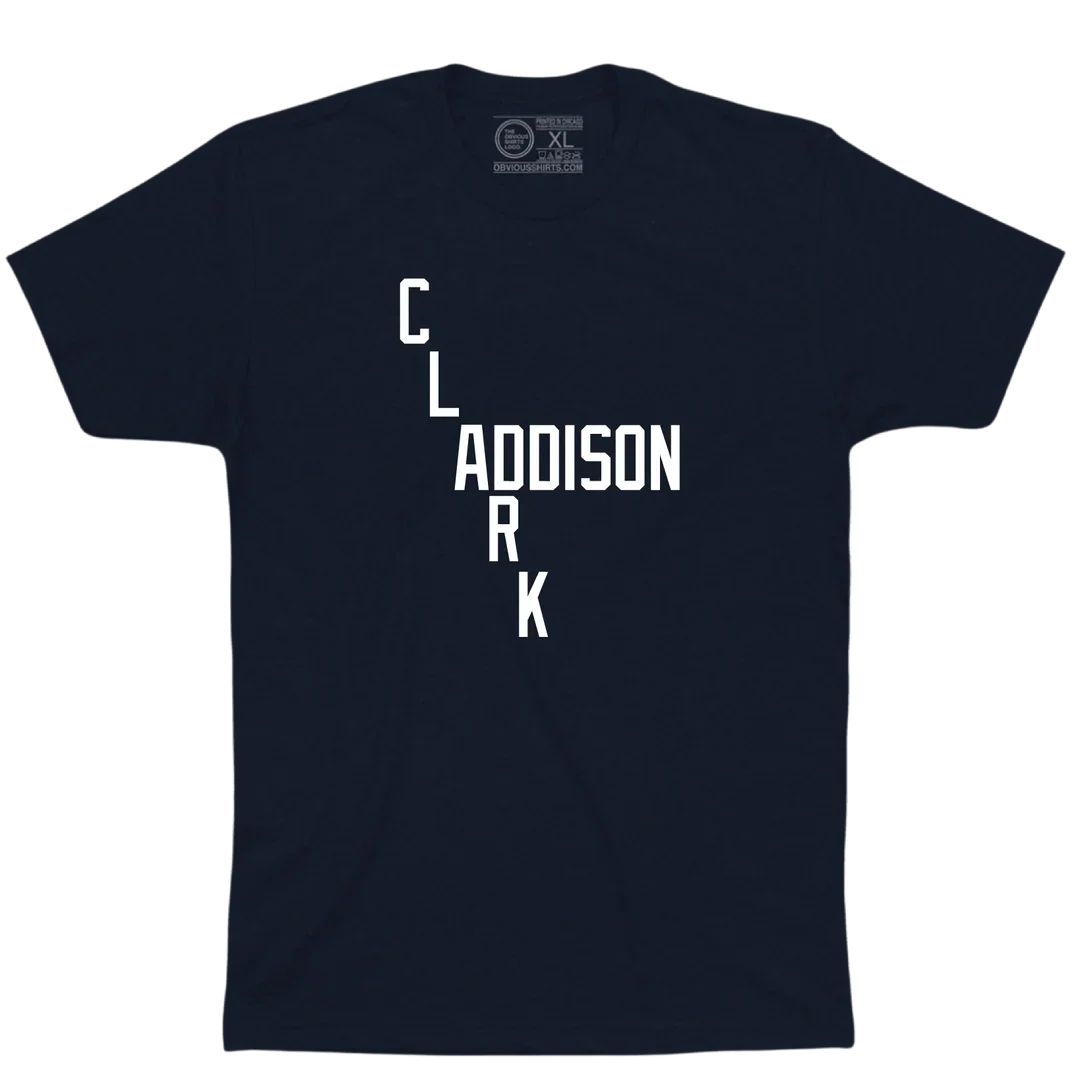 Clark & Addison T-Shirt by Obvious Shirts product image 2, provided for visual reference and product detail review