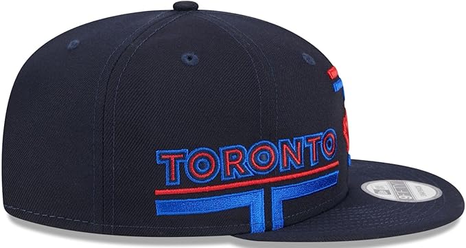 New Era Men Toronto Blue Jays City Connect 9FIFTY Snapback Hat 2024 Toronto Side Patch-navy product image 1, provided for
