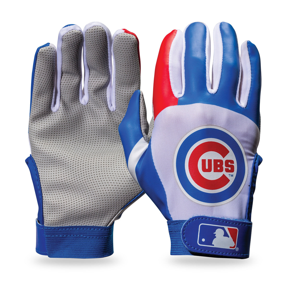 Chicago Cubs Franklin Youth Batting Gloves product image 1, provided for visual reference and product detail review