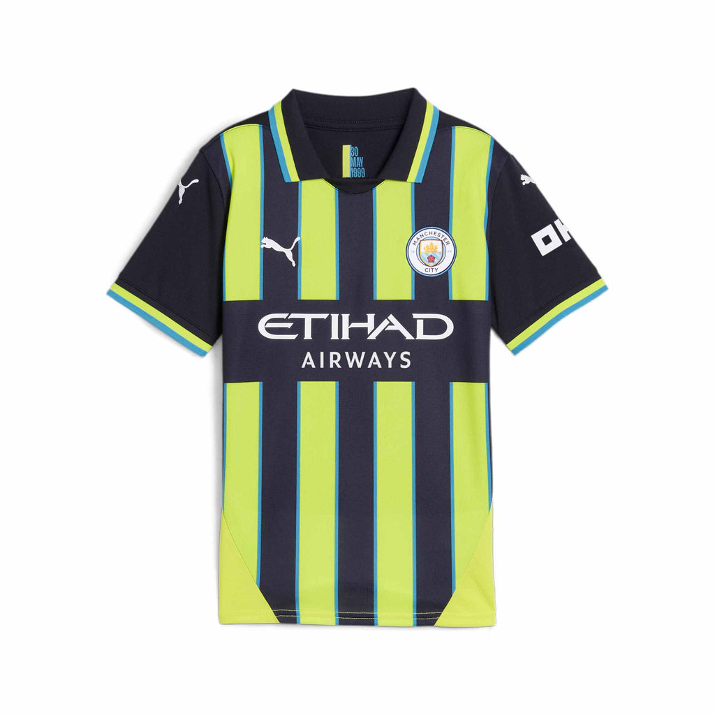Puma Youth Manchester City FC Away Jersey 24/25 product image 1, provided for visual reference and product detail review