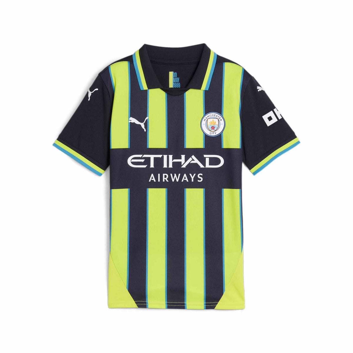 Puma Youth Manchester City FC Away Jersey 24/25 product image 1, provided for visual reference and product detail review