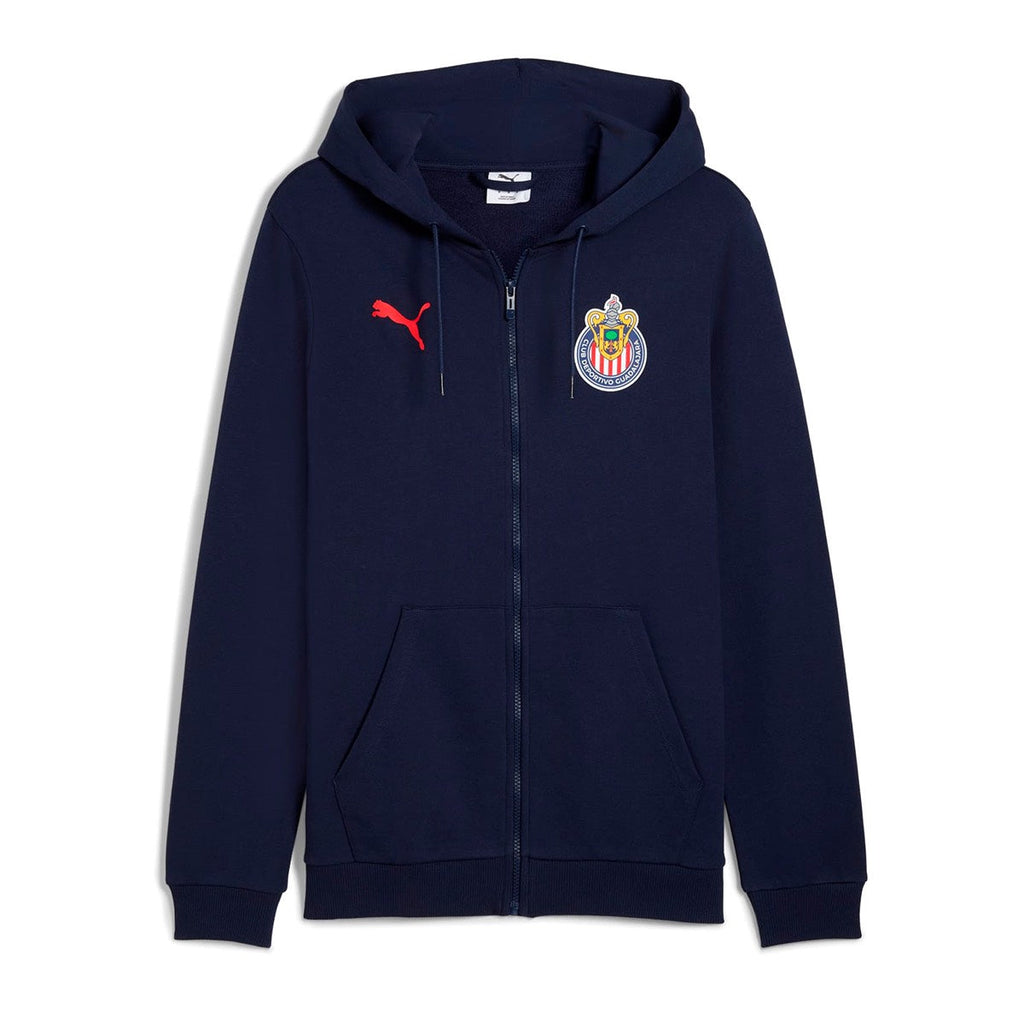 Puma Chivas Men FTBLCULTURE Jacket- Navy product image 1, provided for visual reference and product detail review