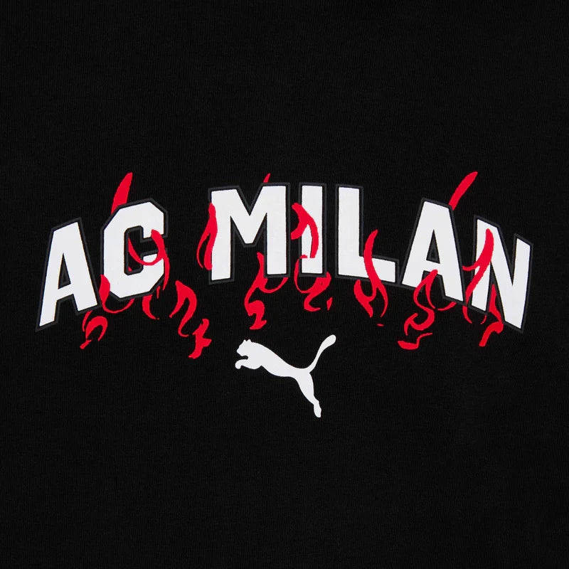 Puma AC Milan Culture Hoodie-Black product image 3, provided for visual reference and product detail review