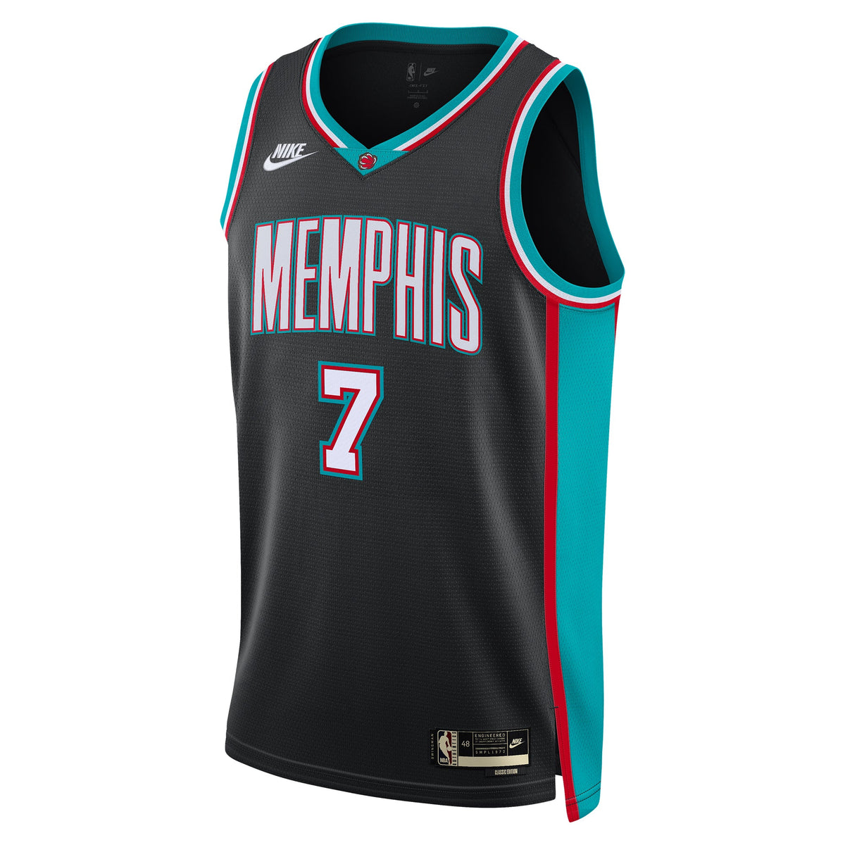 Memphis Grizzlies Nike Classic Edition Jersey - Black - Santi Aldama - Unisex product image 3, provided for visual reference