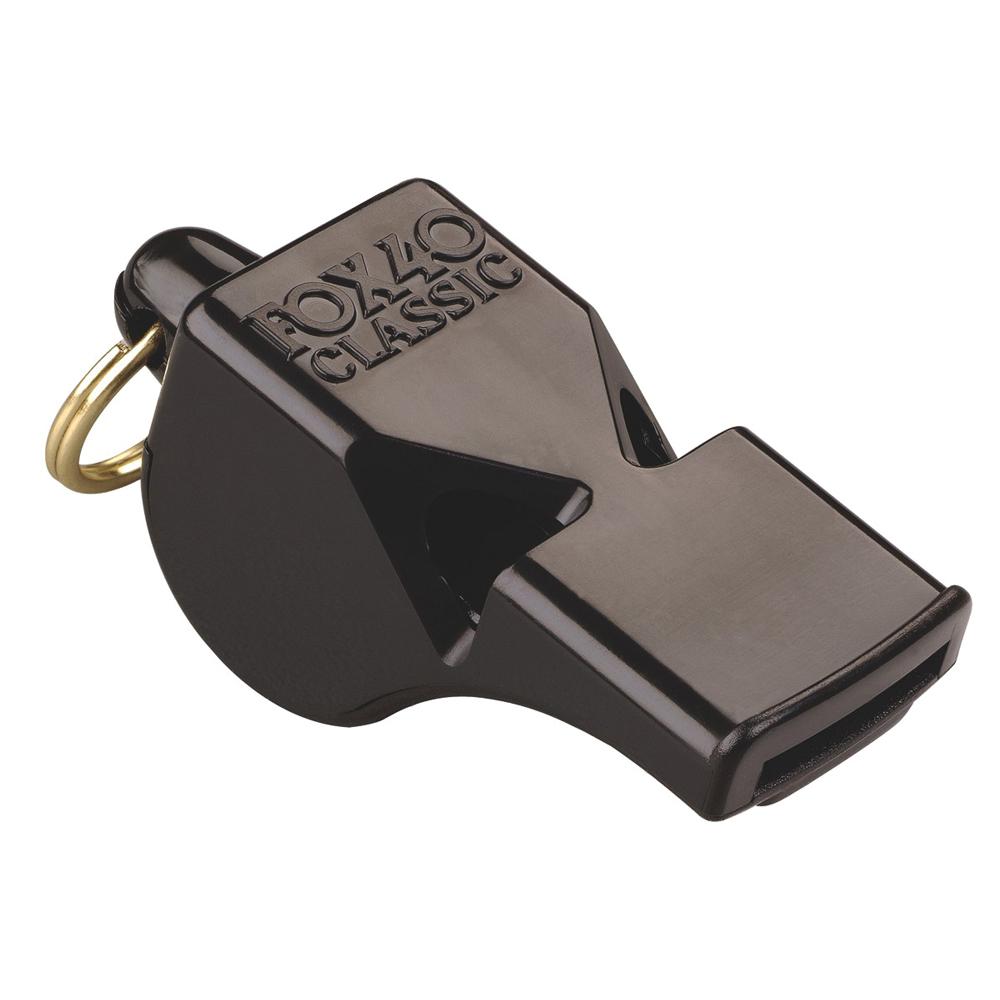 Fox 40 Classic Official Whistle-Black product image 1, provided for visual reference and product detail review