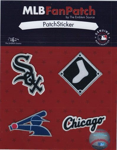 Chicago White Sox MLB FanPatch 4 Patch Stickers 2" product image 1, provided for visual reference and product detail review