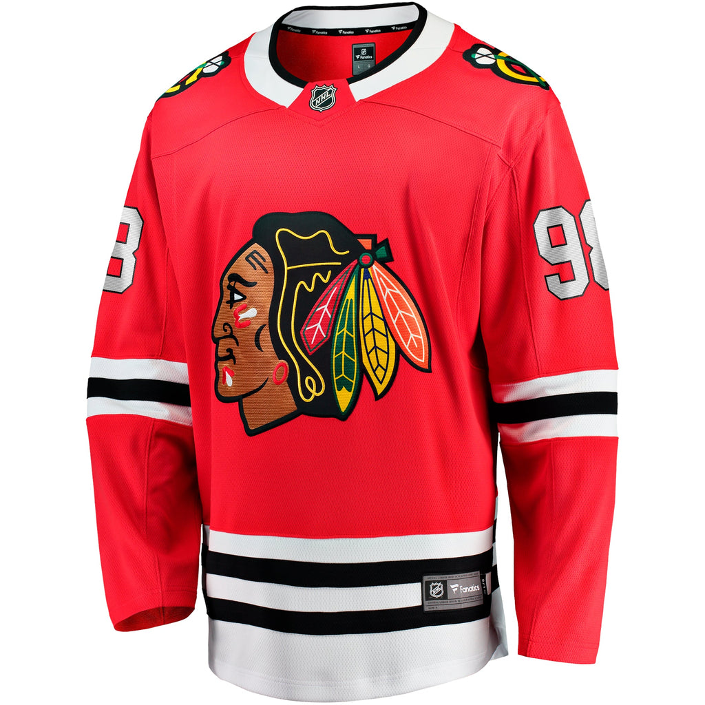 Connor Bedard Chicago Blackhawks Fanatics Home Red Breakaway Men Jersey product image 2, provided for visual reference and