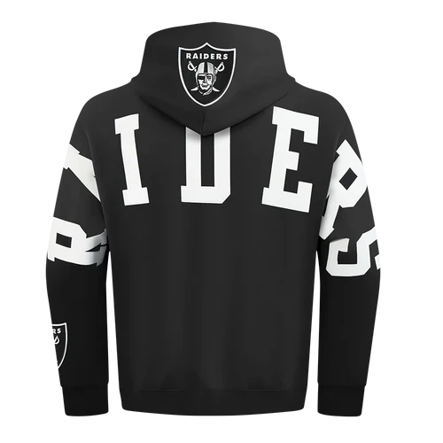 Pro Standard 'Las Vegas Raiders Wingspan' Drop Shoulder Hoodie product image 1, provided for visual reference and product