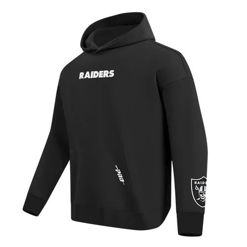 Pro Standard 'Las Vegas Raiders Wingspan' Drop Shoulder Hoodie product image 3, provided for visual reference and product