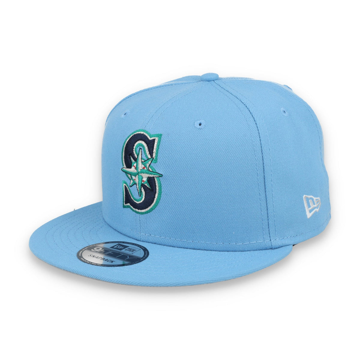 New Era Seattle Mariners 9Fifty Snapback Hat-Sky Blue product image 3, provided for visual reference and product detail