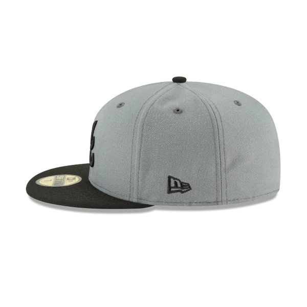 New Era Atlanta Braves Basic Collection 59Fifty -Grey/Black product image 5, provided for visual reference and product