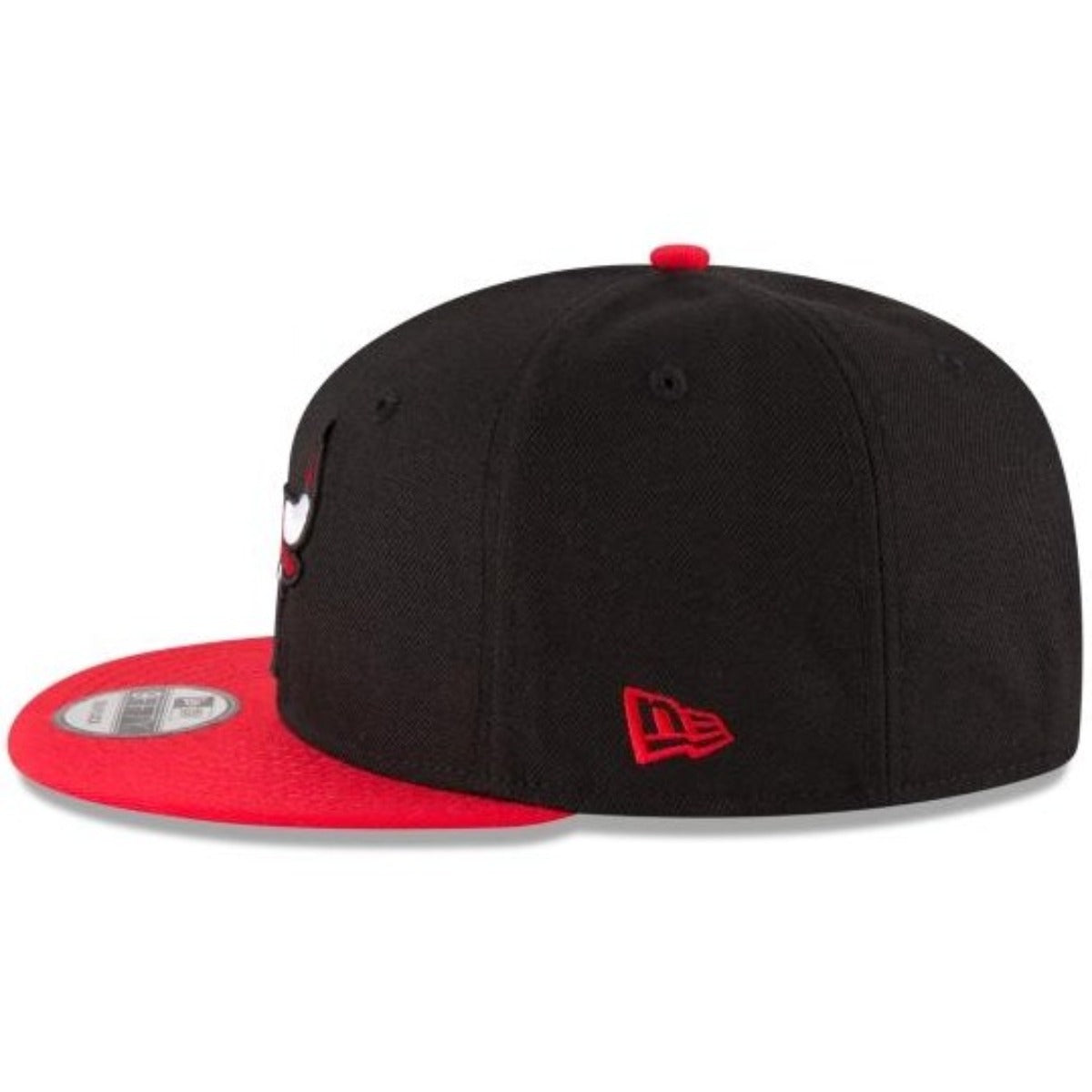CHICAGO BULLS NEW ERA 2TONE OTC BLACK 9FIFTY Snapback-BLACK/RED product image 5, provided for visual reference and product