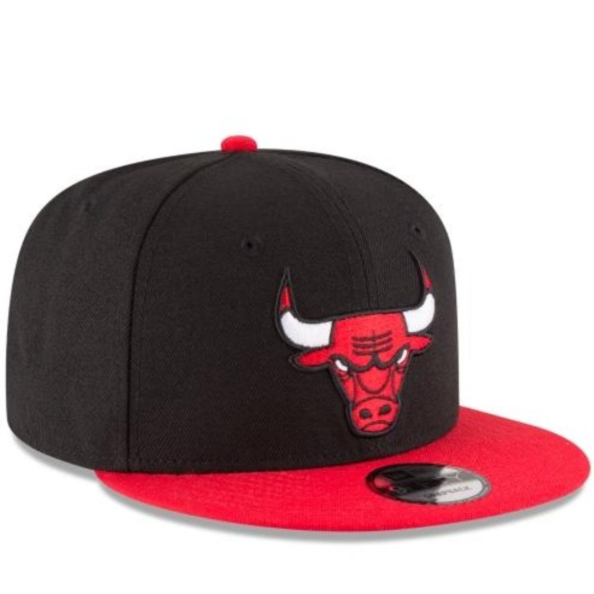 CHICAGO BULLS NEW ERA 2TONE OTC BLACK 9FIFTY Snapback-BLACK/RED product image 3, provided for visual reference and product