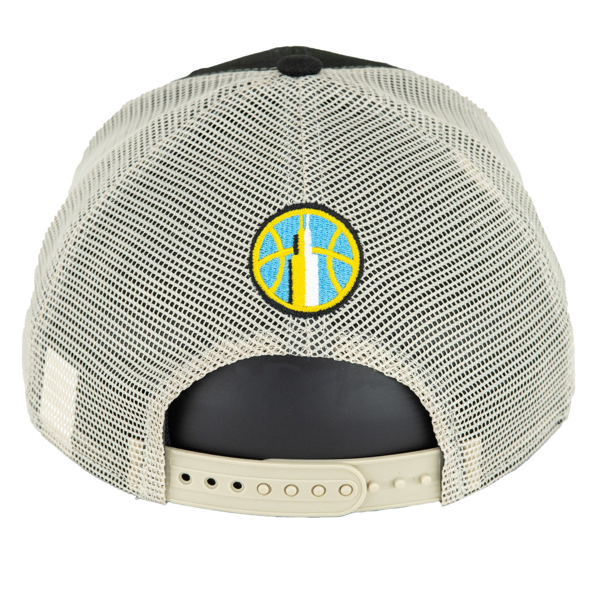 Chicago Sky New Era 9SEVENTY Black/Stone Sky Town Mesh Snapback Hat product image 6, provided for visual reference and