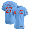 Seiya Suzuki Chicago Cubs Nike Men Light Blue 2nd Alternate Limited Jersey product image 1, provided for visual reference