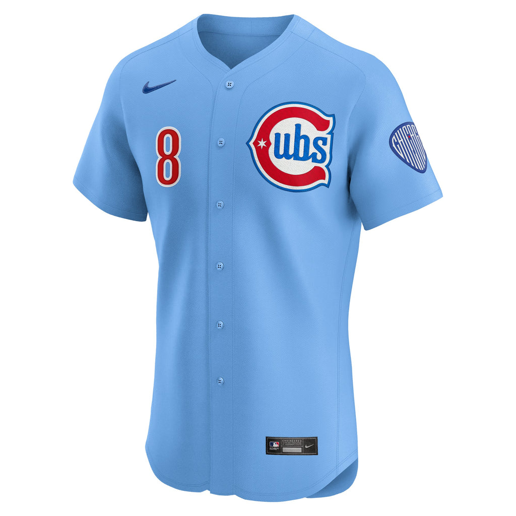 Ian Happ Chicago Cubs Nike Men Light Blue 2nd Alternate Limited Jersey product image 3, provided for visual reference and