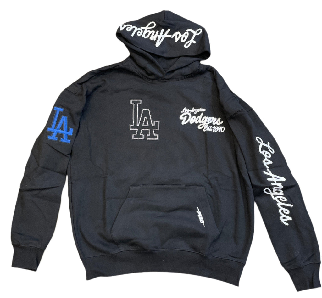 Pro Standard Men Los Angeles Dodgers Paint The City Hoodie-Black product image 1, provided for visual reference and product
