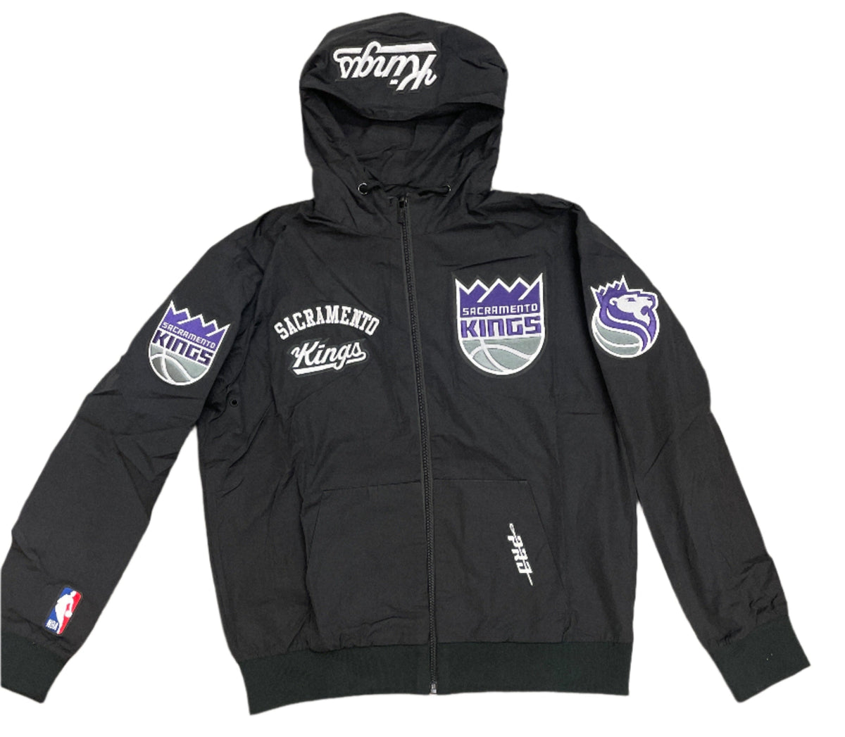 PRO STANDARD SACRAMENTO KINGS CLASSIC WIND SUIT Men WOVEN FULL ZIP PULLOVER HOODIE product image 1, provided for visual