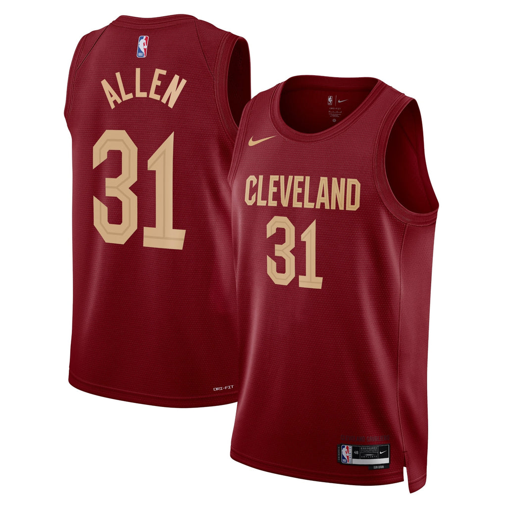 Cleveland Cavaliers Nike Icon Edition Swingman Jersey - Maroon - Jarrett Allen - Unisex product image 1, provided for visual