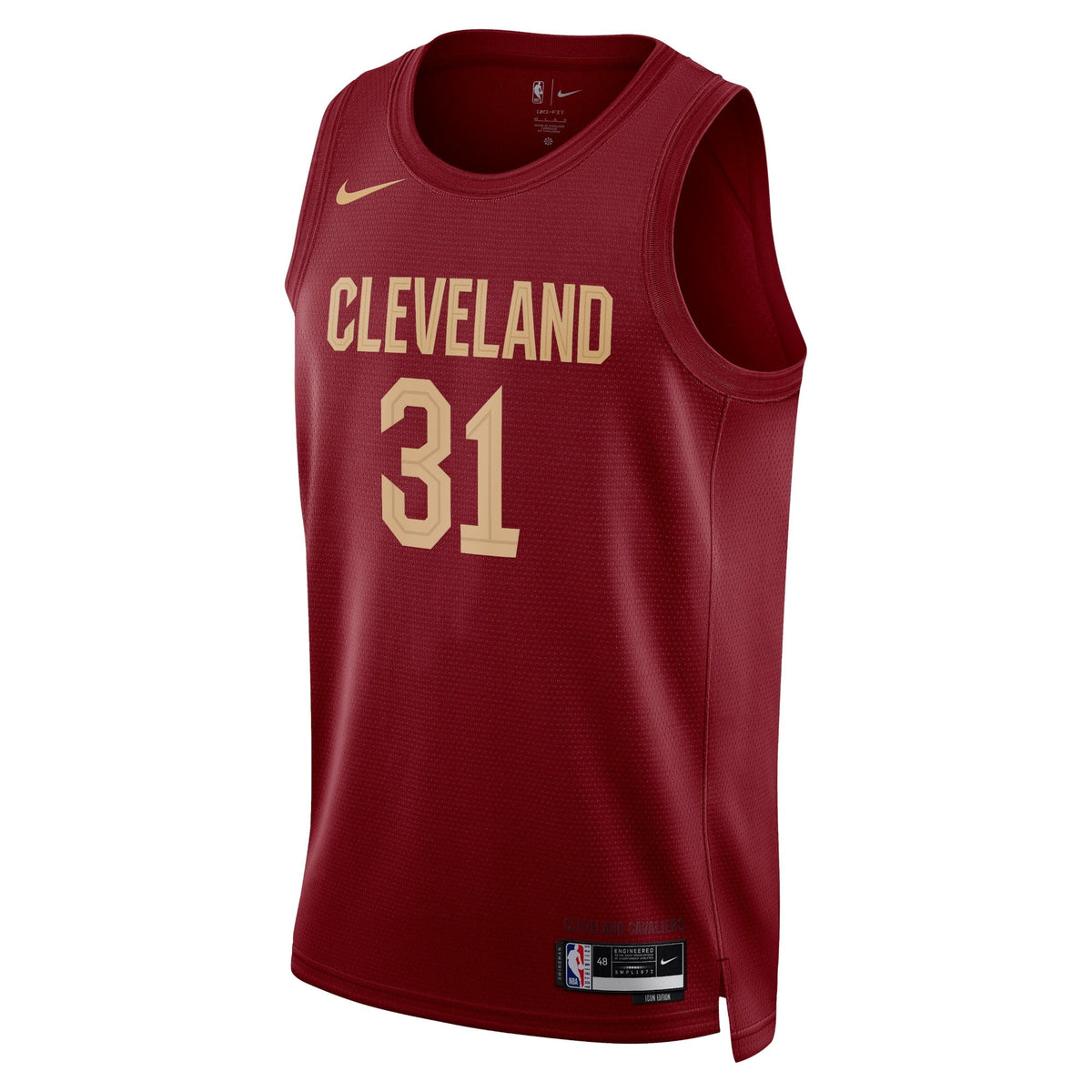 Cleveland Cavaliers Nike Icon Edition Swingman Jersey - Maroon - Jarrett Allen - Unisex product image 2, provided for visual