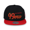Mitchell & Ness Youth San Francisco 49ers Script Snapback Hat product image 1, provided for visual reference and product