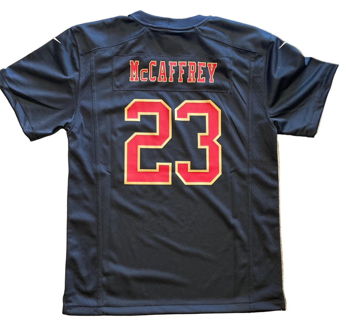 Nike Youth San Francisco 49ers Christian McCaffery Game Jersey - Carbon Black product image 2, provided for visual reference