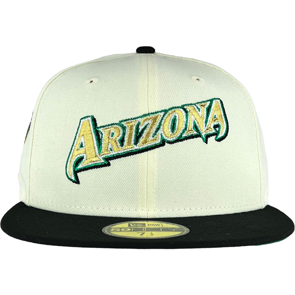 Arizona Diamondbacks Chrome White/Black New Era 59FIFTY Fitted Hat product image 2, provided for visual reference and