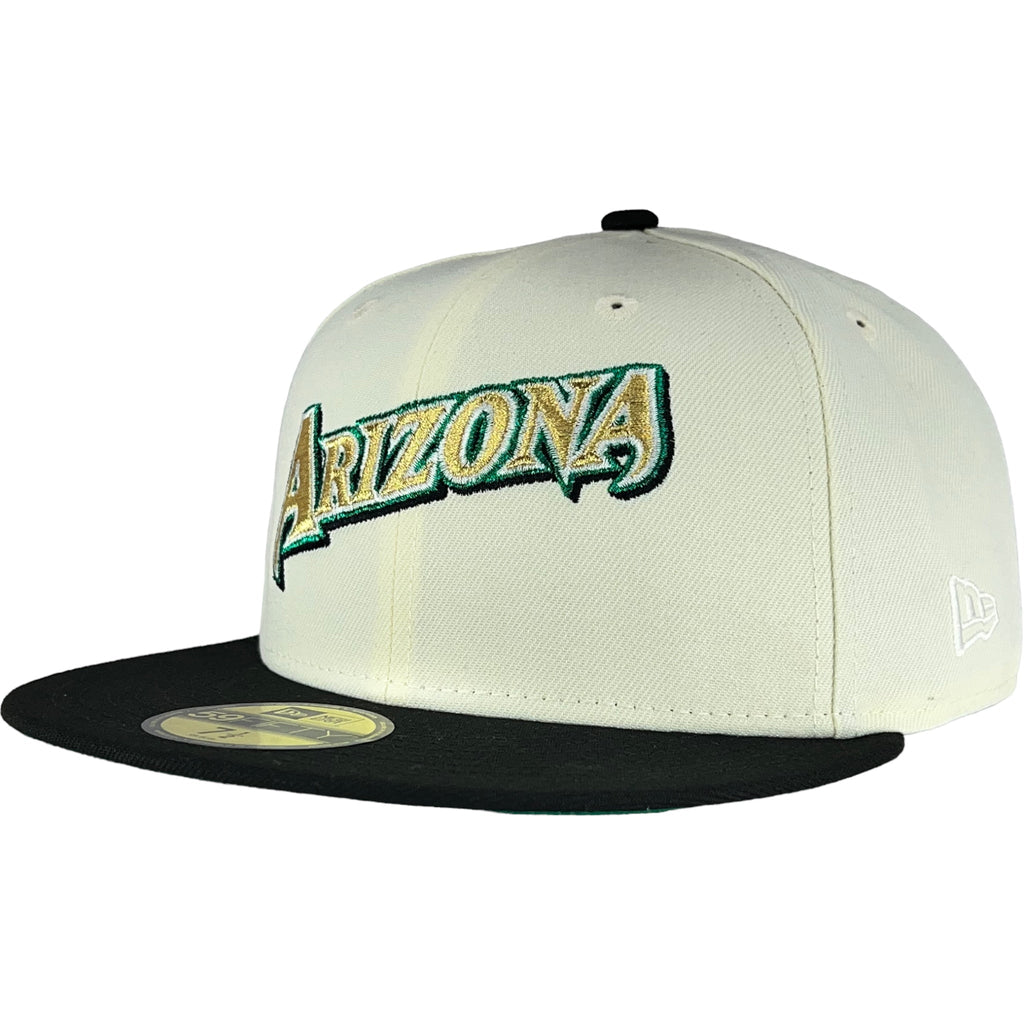 Arizona Diamondbacks Chrome White/Black New Era 59FIFTY Fitted Hat product image 3, provided for visual reference and