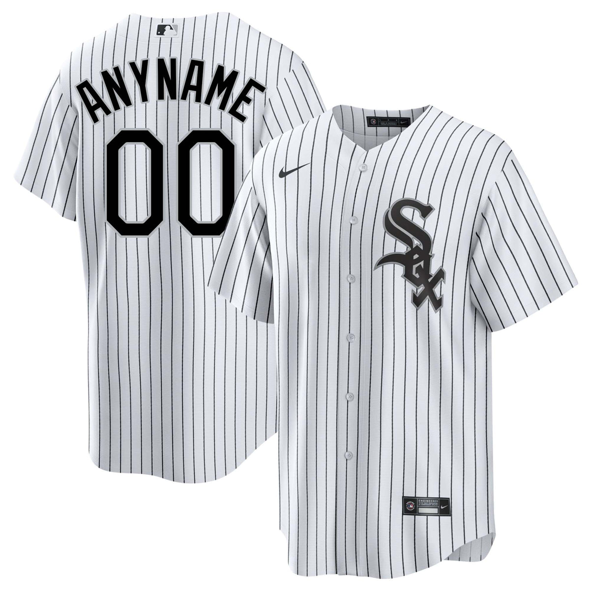 Chicago White Sox Home Men Custom Replica Jersey product image 1, provided for visual reference and product detail review