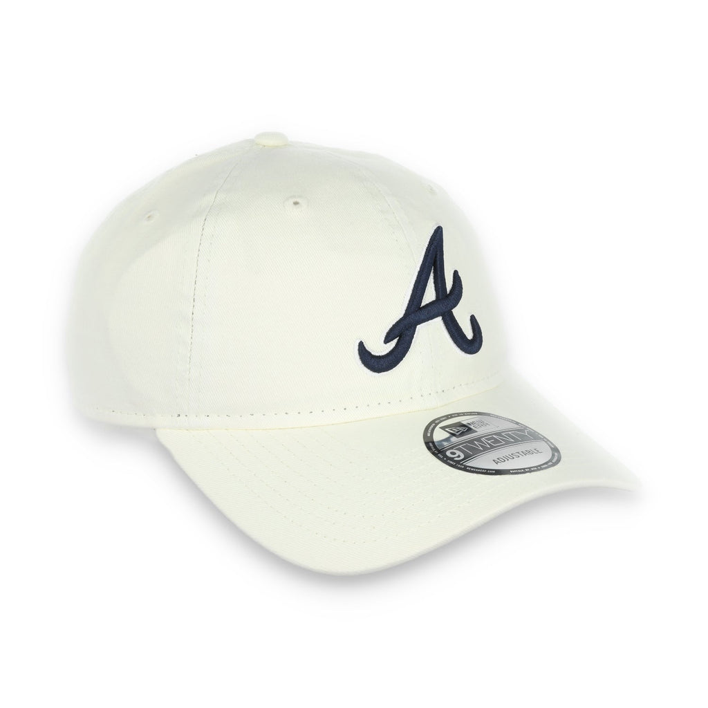 New Era Atlanta Braves Core Classic 2.0 9Twenty Adjustable Hat-Ivory product image 2, provided for visual reference and