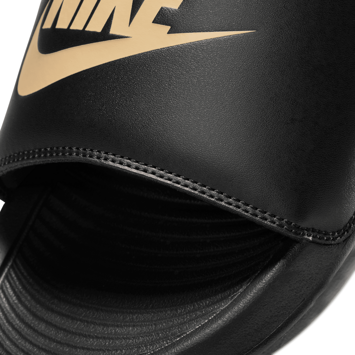 Nike Victori One Slides-Black/Gold product image 5, provided for visual reference and product detail review