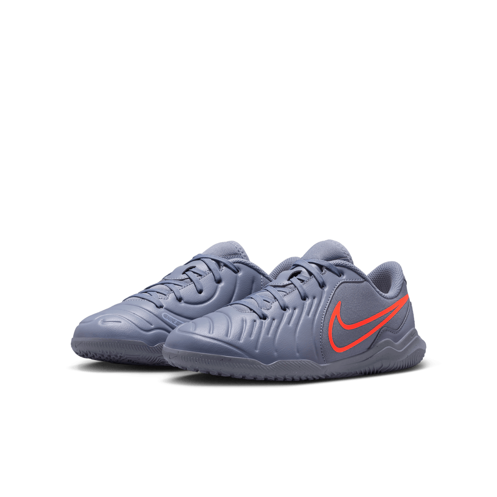 Nike Jr. Tiempo Legend 10 Club- Hot Lava/White product image 3, provided for visual reference and product detail review