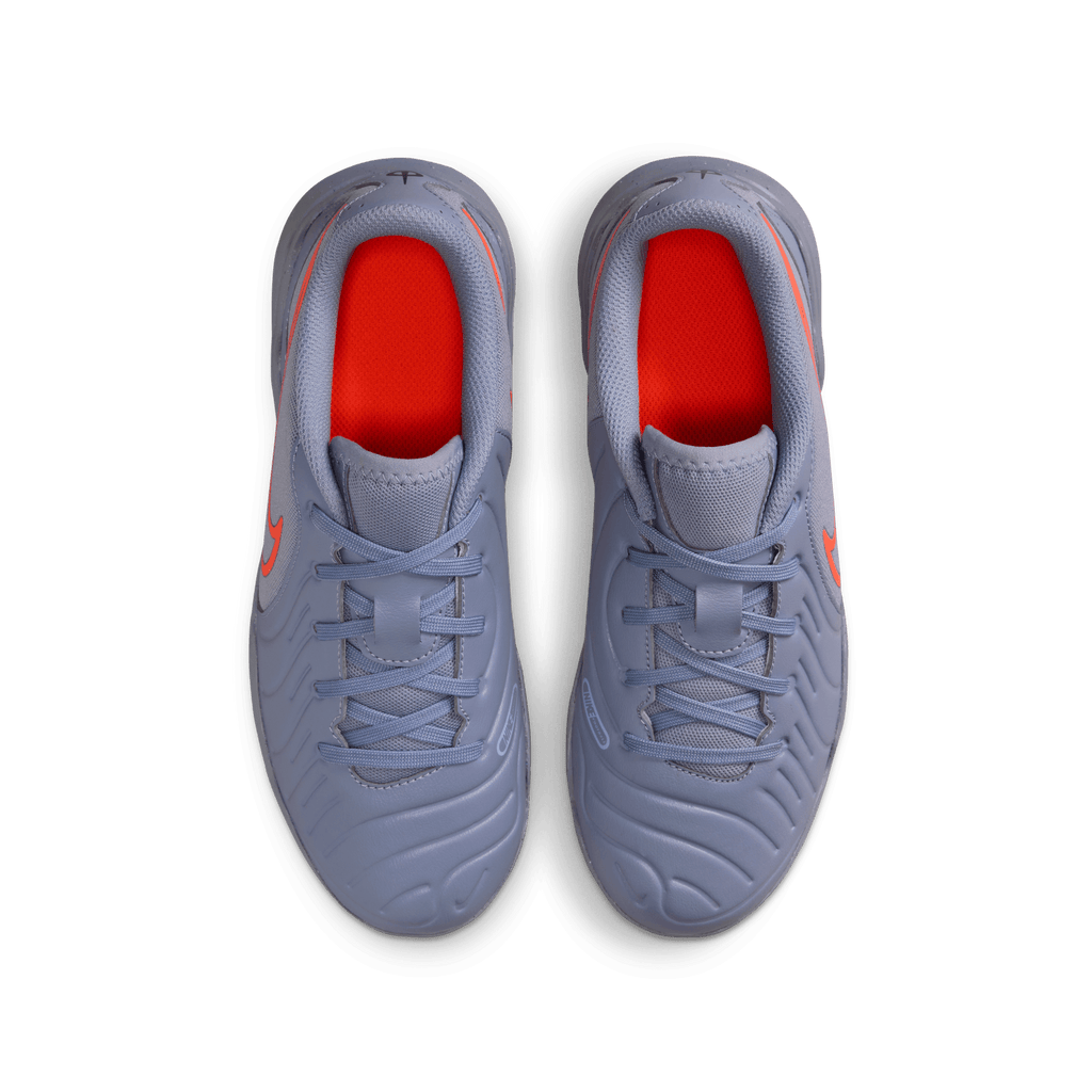 Nike Jr. Tiempo Legend 10 Club- Hot Lava/White product image 4, provided for visual reference and product detail review