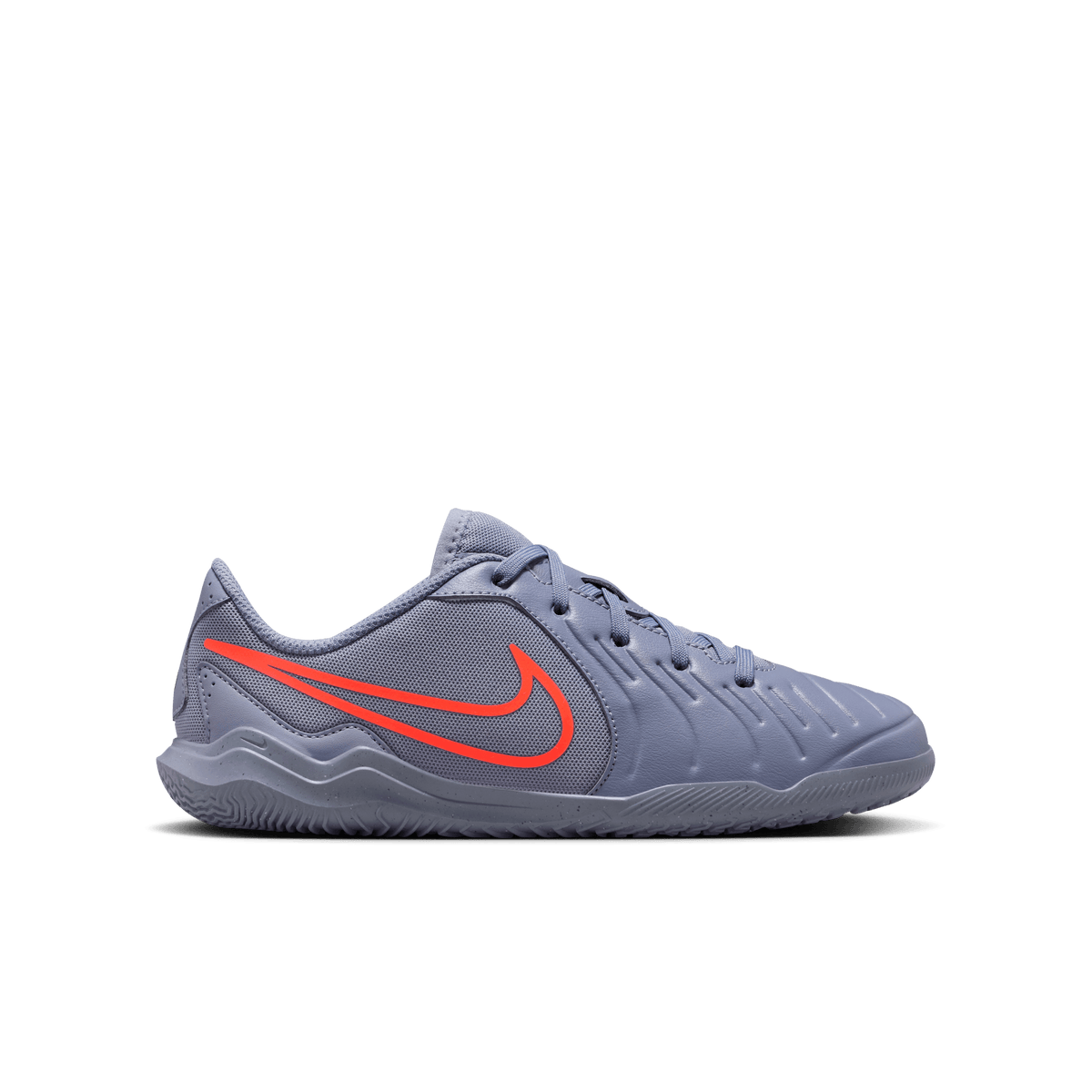 Nike Jr. Tiempo Legend 10 Club- Hot Lava/White product image 1, provided for visual reference and product detail review