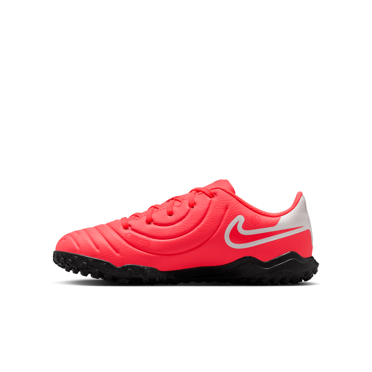 Nike Jr. Tiempo Legend 10 Club Little/Big Kids' TF-Hot Lava/White product image 2, provided for visual reference and product