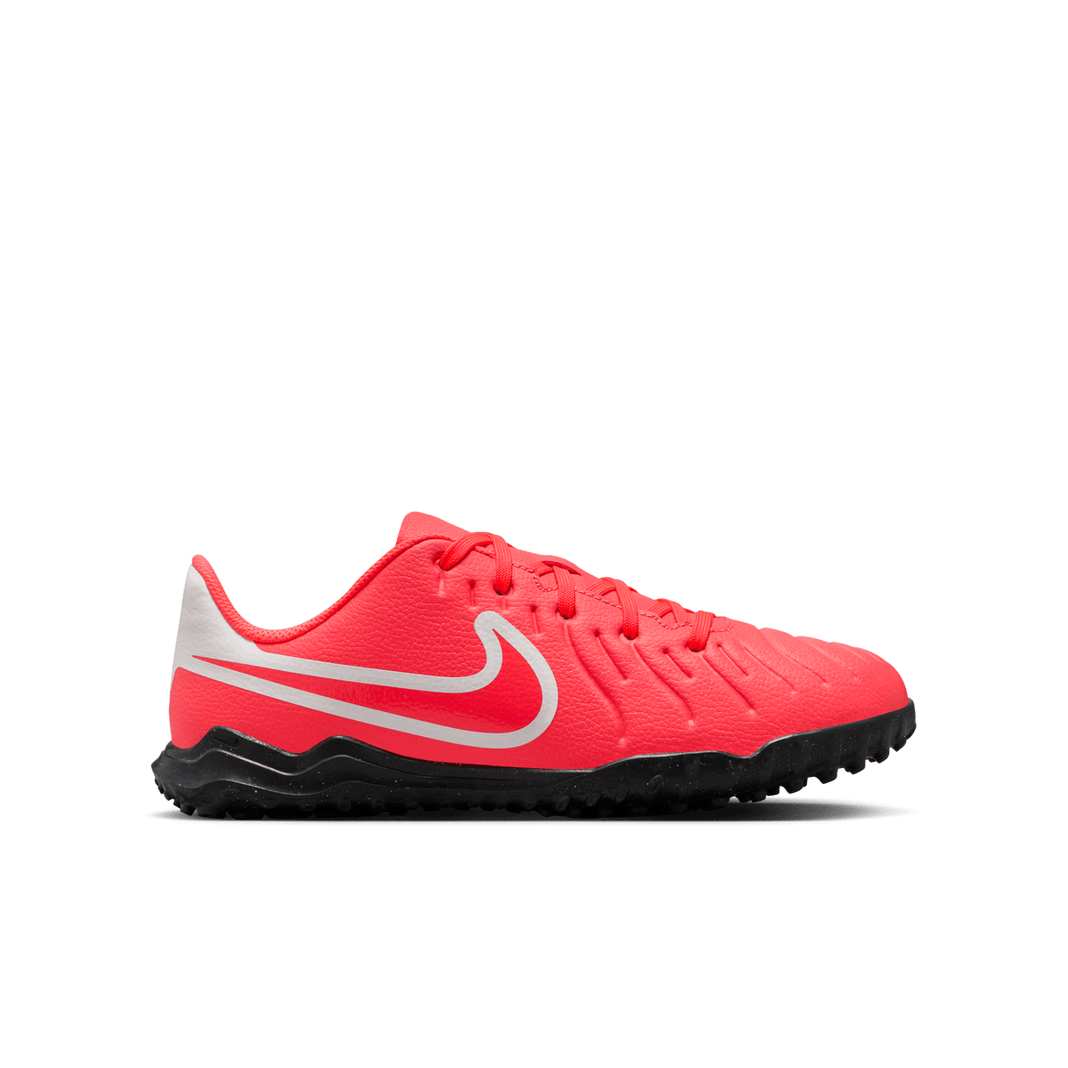 Nike Jr. Tiempo Legend 10 Club Little/Big Kids' TF-Hot Lava/White product image 1, provided for visual reference and product