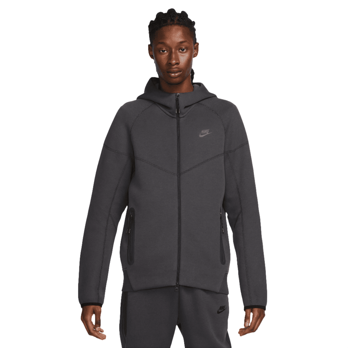 Nike Sportswear Tech Fleece Windrunner Men Full-Zip Hoodie-Black product image 1, provided for visual reference and product