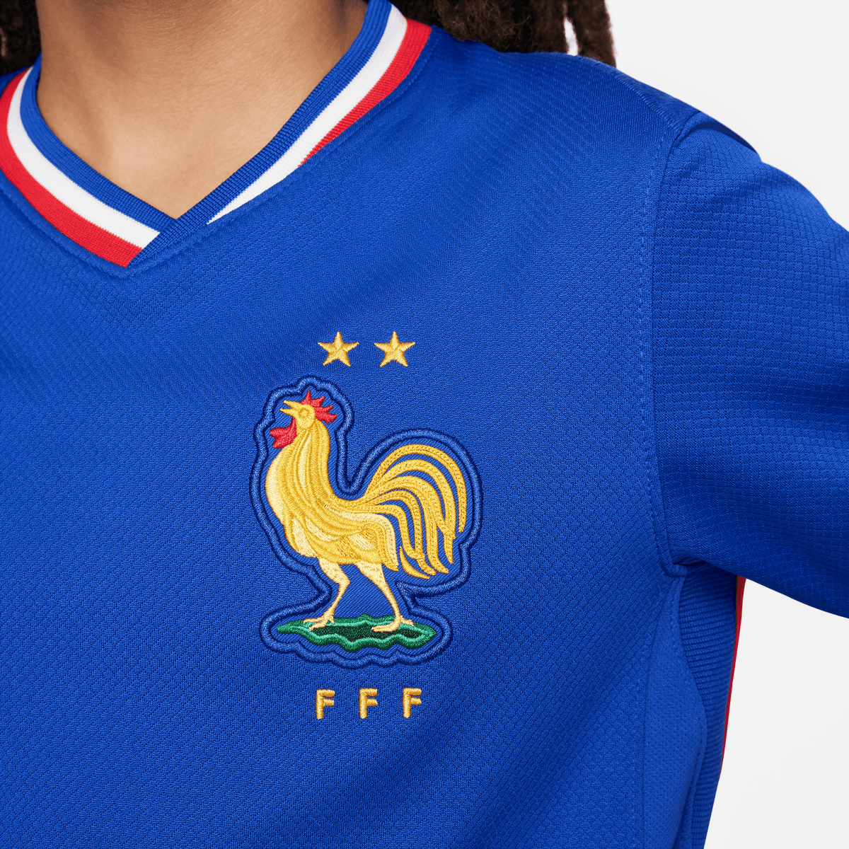 Nike Youth FFF (Men Team) Stadium Home Dri-FIT Soccer Jersey 24/25 product image 4, provided for visual reference and