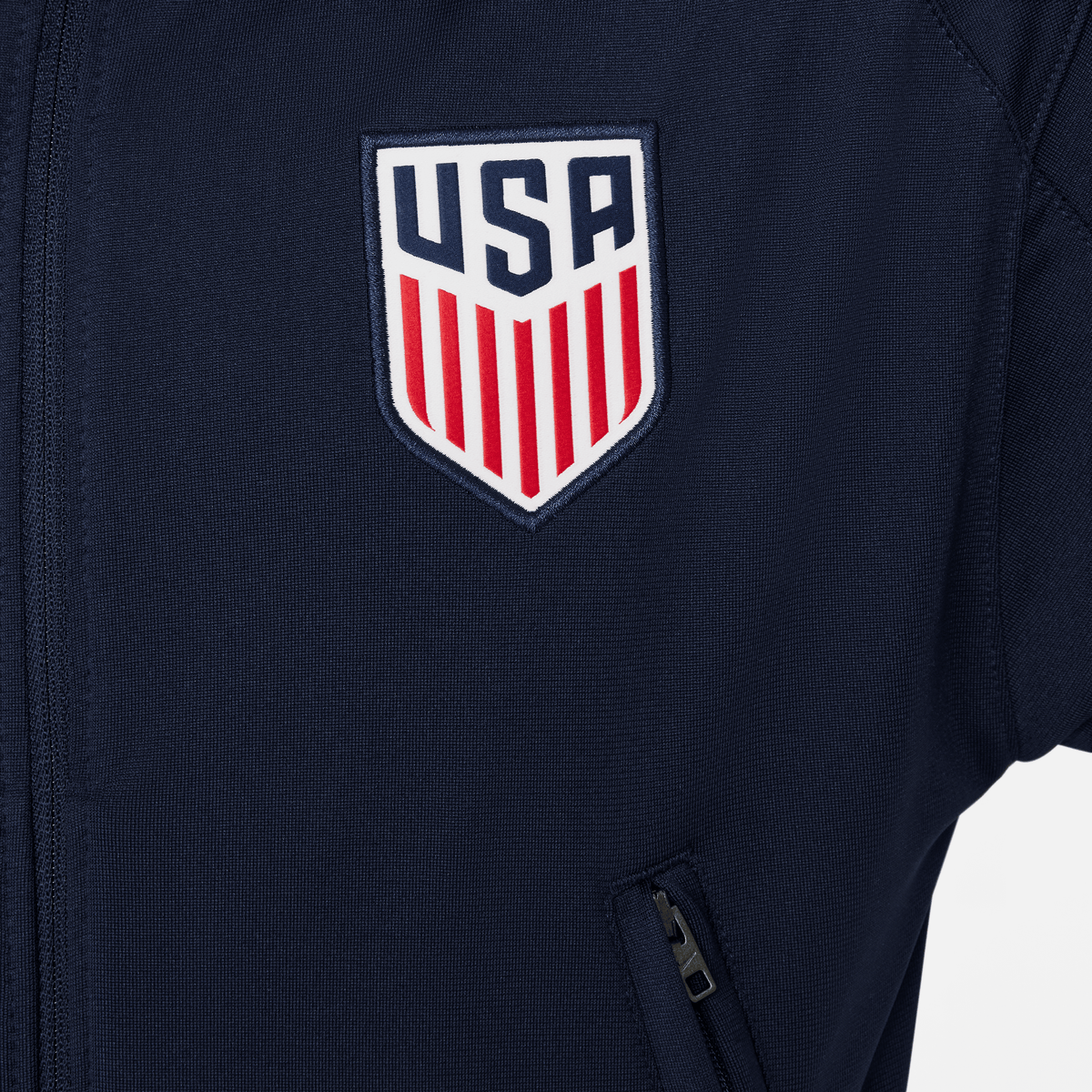 Nike USMNT Strike Big Kids' Dri-FIT Soccer Track Jacket product image 3, provided for visual reference and product detail