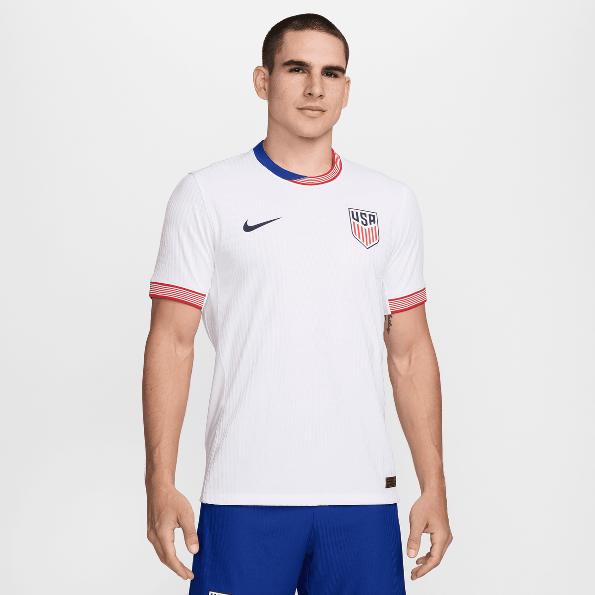Nike USA Stadium Home Match Dri-FIT Soccer Authentic Jersey product image 1, provided for visual reference and product