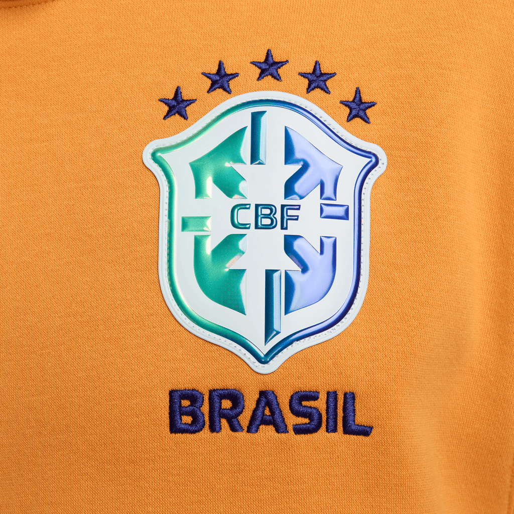 Nike Men Brasil NSW Club Hoodie-Light Curry/Deep Royal Blue product image 3, provided for visual reference and product