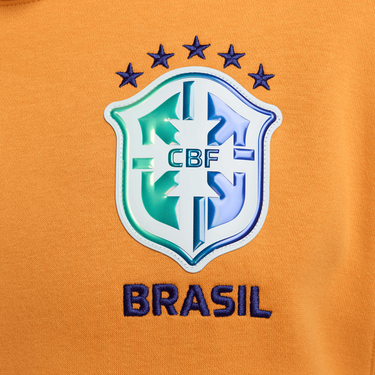 Nike Men Brasil NSW Club Hoodie-Light Curry/Deep Royal Blue product image 3, provided for visual reference and product