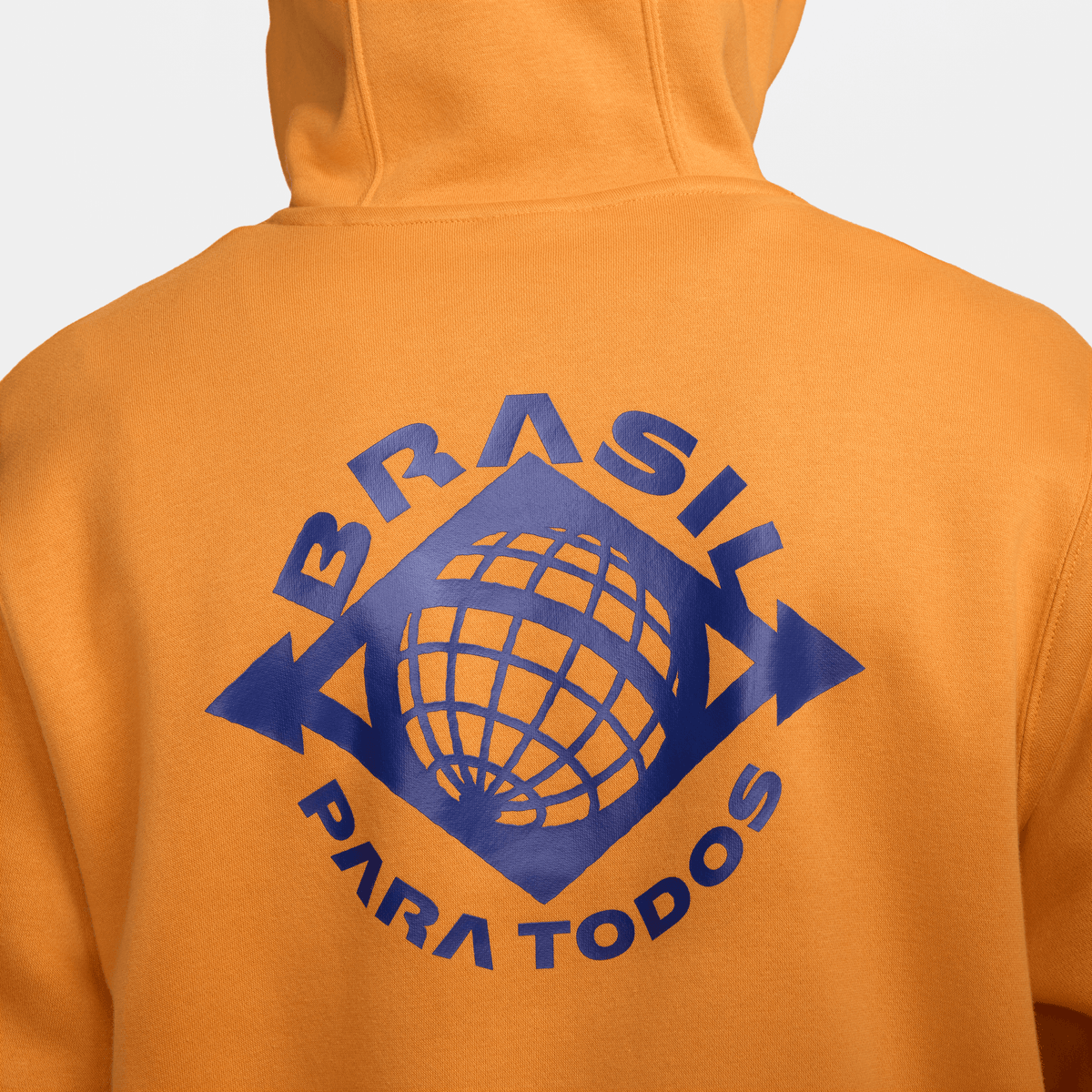Nike Men Brasil NSW Club Hoodie-Light Curry/Deep Royal Blue product image 4, provided for visual reference and product