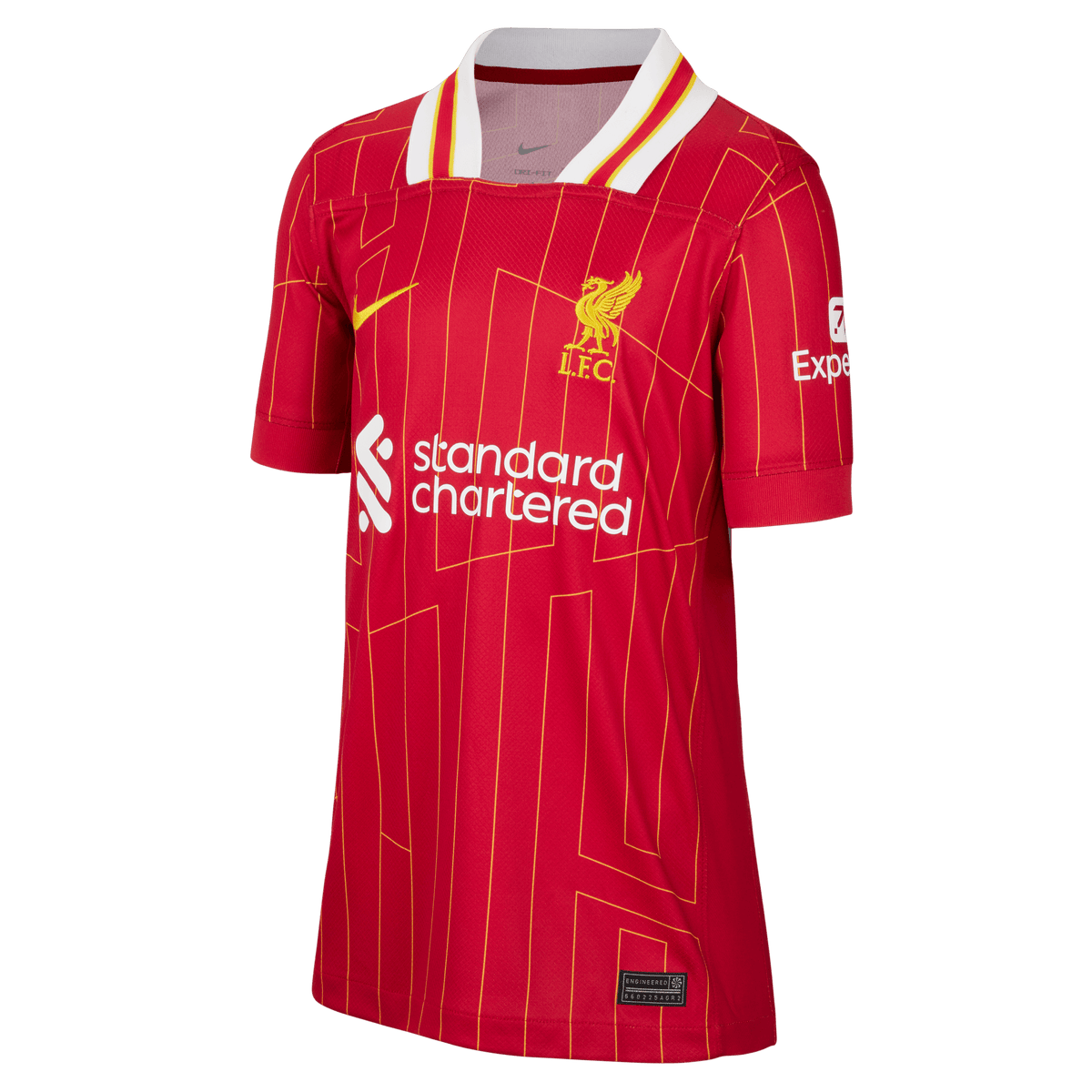 Nike Youth Liverpool FC Stadium Home Dri-FIT Soccer Jersey 24/25 product image 1, provided for visual reference and product