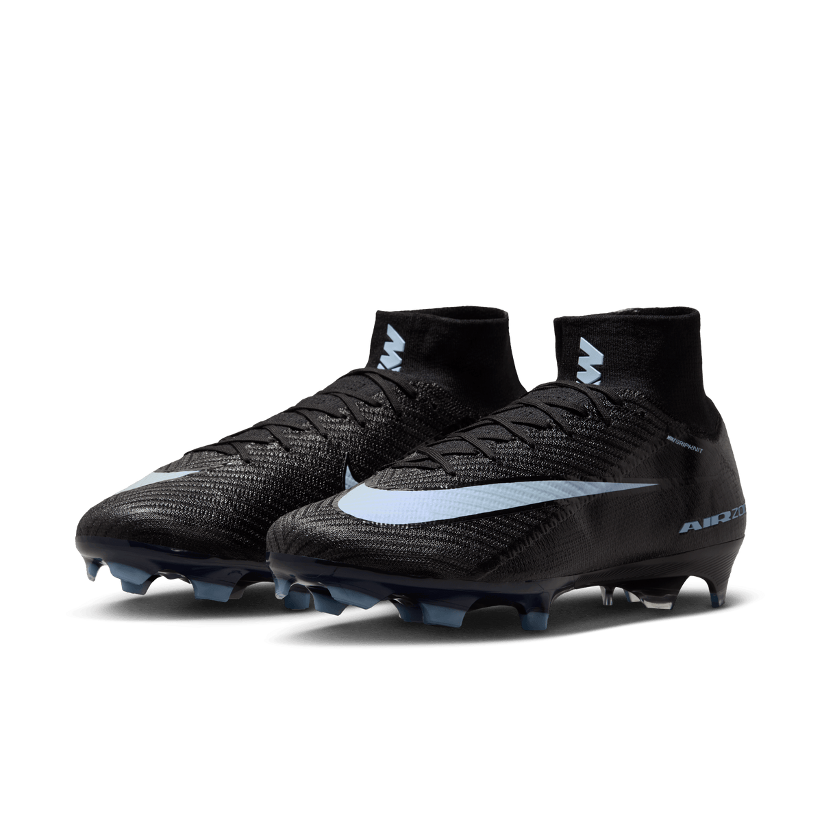 Nike Youth Mercurial Superfly 10 Elite FG -BLACK/ICE BLUE product image 4, provided for visual reference and product detail
