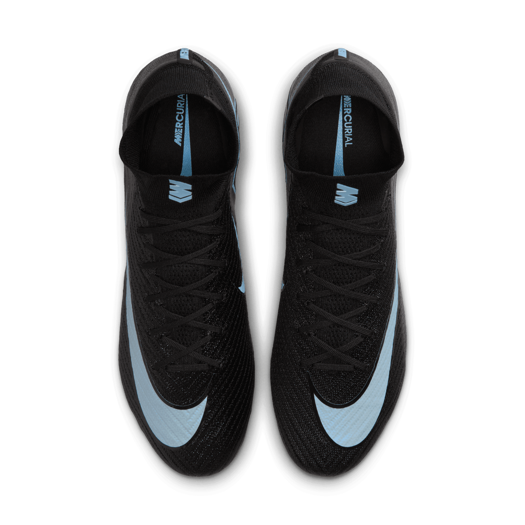 Nike Mercurial Superfly 10 Elite FG -BLACK/ICE BLUE product image 3, provided for visual reference and product detail review