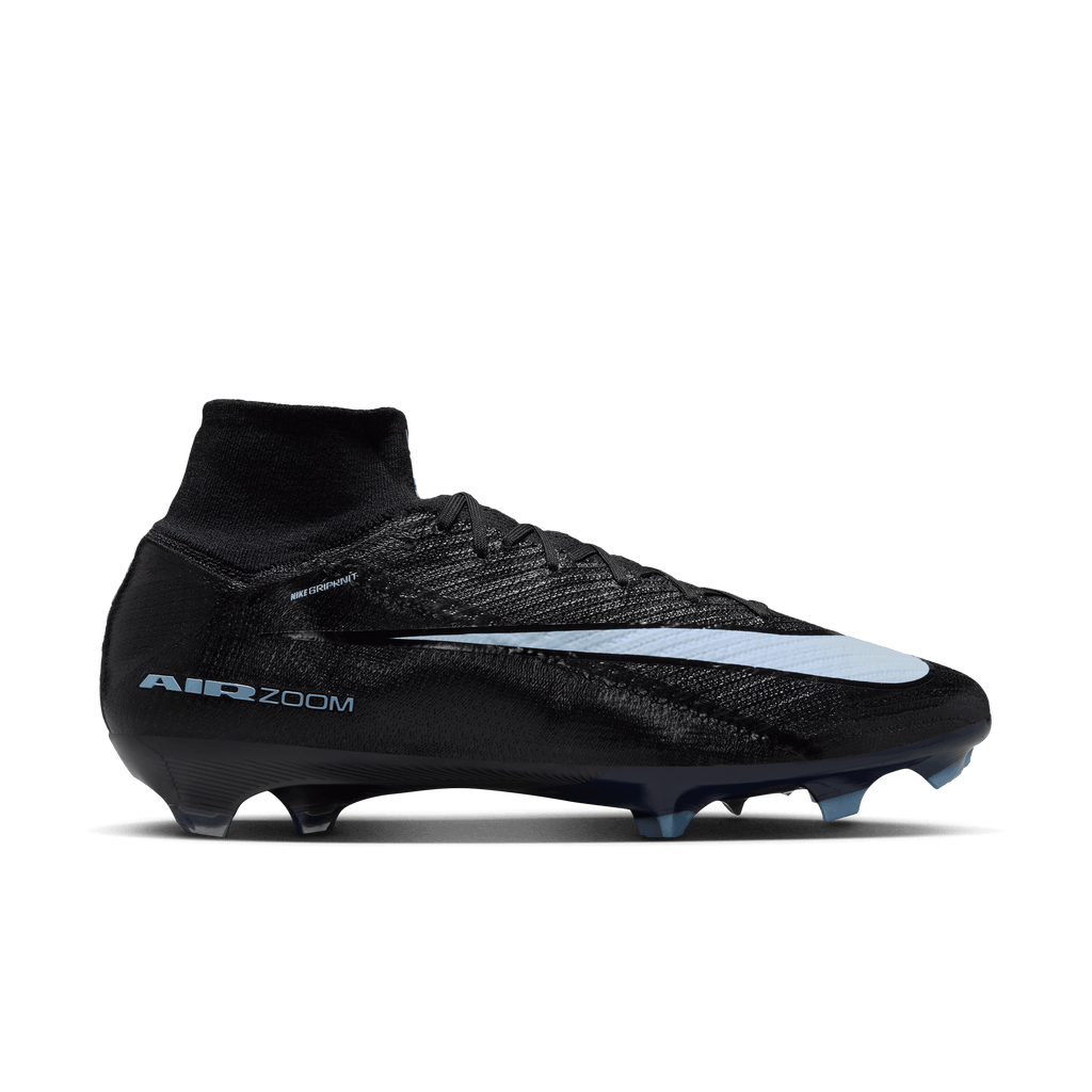 Nike Youth Mercurial Superfly 10 Elite FG -BLACK/ICE BLUE product image 1, provided for visual reference and product detail