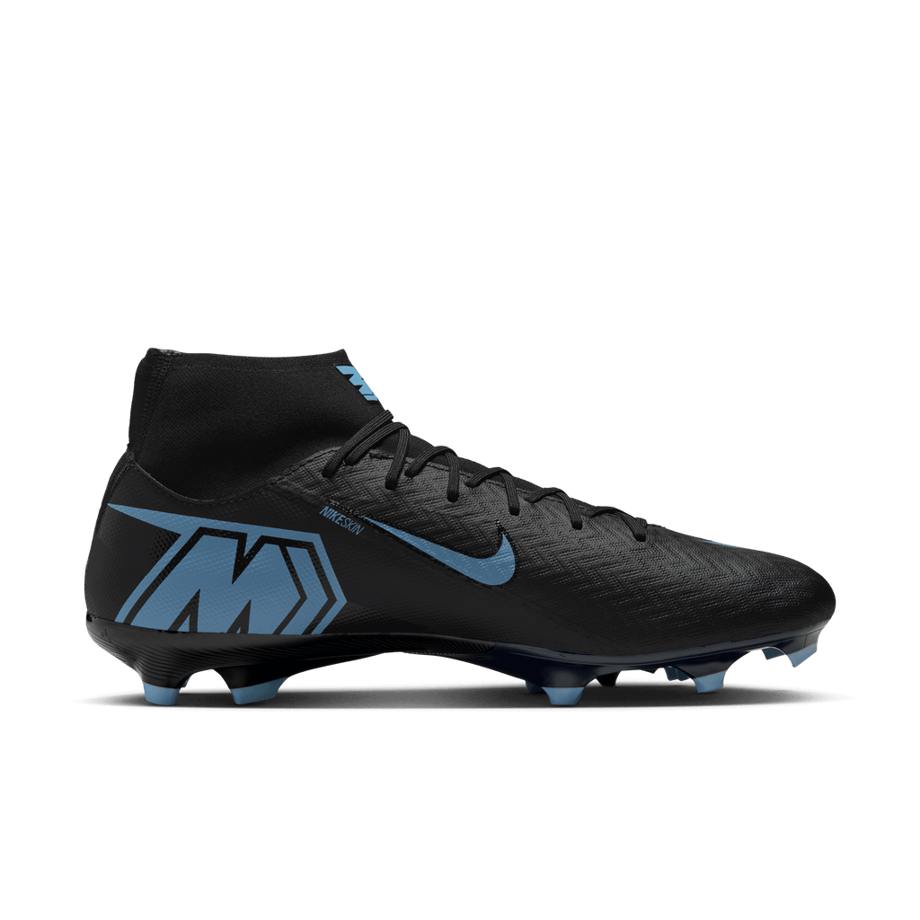 Nike Mercurial Superfly 10 Academy FG/MG - Black/Ice Blue product image 2, provided for visual reference and product detail