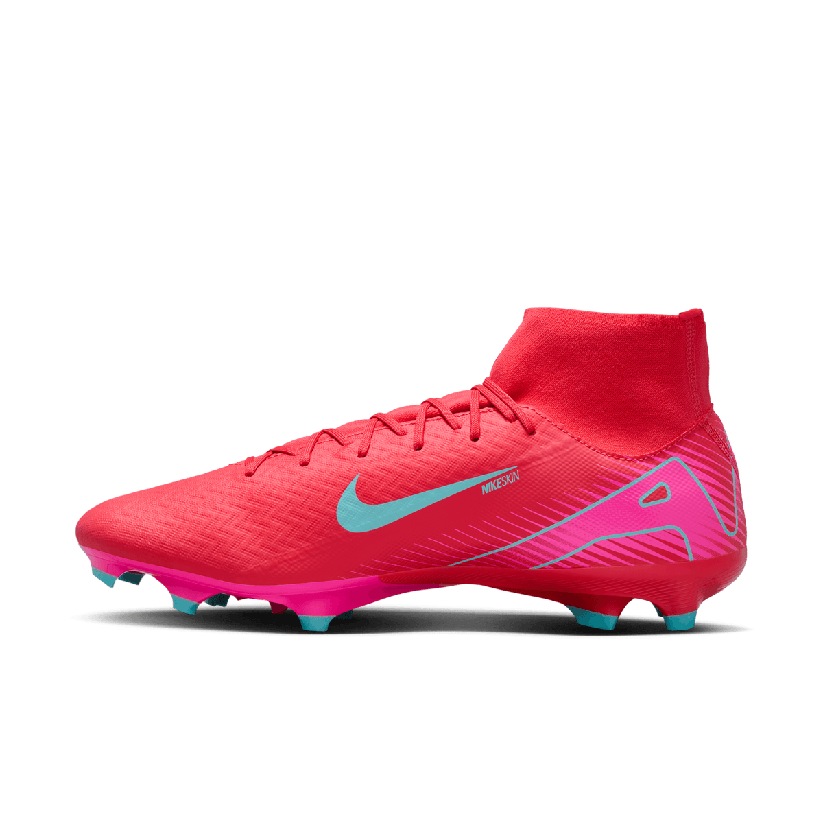 Nike Mercurial Youth Superfly 10 Academy FG-Ember Glow/Aurora Green product image 2, provided for visual reference and