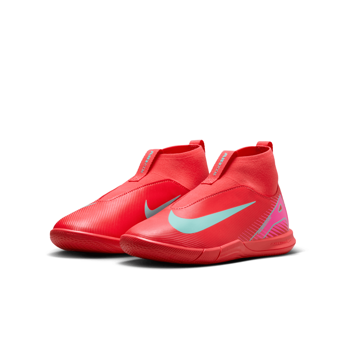 Nike Jr. Mercurial Superfly 10 Academy Indoor-Ember Glow/Aurora Green product image 5, provided for visual reference and